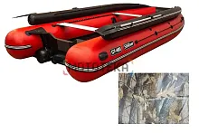 Лодка ПВХ SibRiver (Сибривер) GT - 480 Jet (фальшборт) камуфляж (лес)