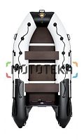 Лодка ПВХ Ривьера Максима 3600 СК зелёный/чёрный
