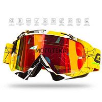 Мотоочки кроссовые GTX 5019 желтые