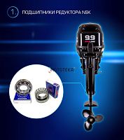 Лодочный мотор MARLIN (Марлин) MP 9.9 AWRL Pro Line