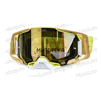 Очки мотокросс 100% №15 yellow/white