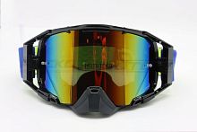 Мотоочки кроссовые ROCKOT (Рокот) RM - 391 (черный/красная, REVO, Dual Lens, Anti - Scratch/Anti - Fog)