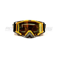 Очки кроссовые ROCKOT (Рокот) RM-323 (оранжевый-чёрный/оранжевая, Anti-Scratch)