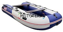 Лодка ПВХ Hunterboat Стелс 375 АЭРО синий/белый