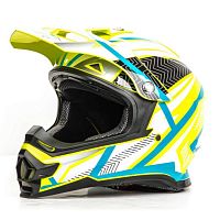Шлем мото кроссовый HIZER (Хайзер) B6196 (M) #1 yellow