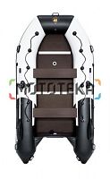 Лодка ПВХ Ривьера Максима 3800 СК светло-серый/чёрный