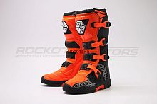 Мотоботы кроссовые SCOYCO (Скойко) MBM009 оранжевый/чёрный 45