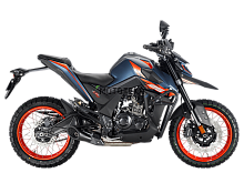 Мотоцикл дорожный Zontes (Зонтес) ZT200 - U1 (4T ZT163ML EFI) 17/17 (2025 г.) синий/оранжевый с ПТС